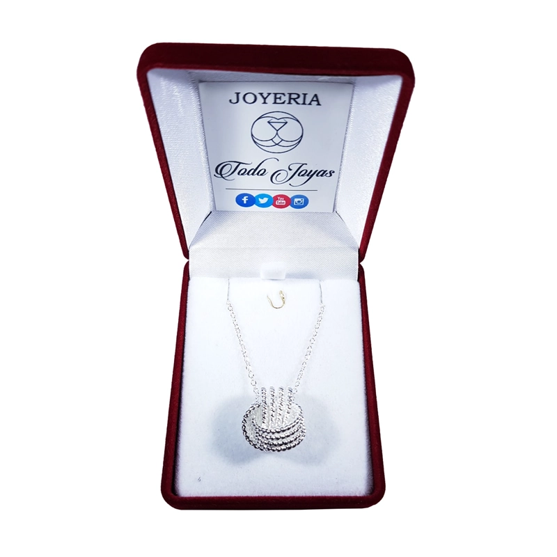 COLLAR TODOJOYAS ENCHAPADO EN PLATA COLGANTE NUDO PLATEADO - 2
