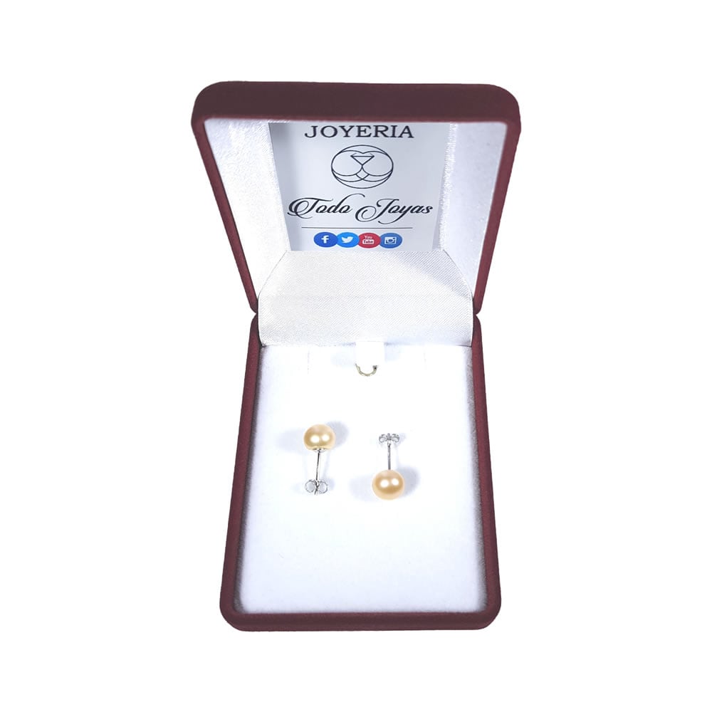 AROS TODOJOYAS PLATA 925 PASADOR PERLA ROSADA - 2