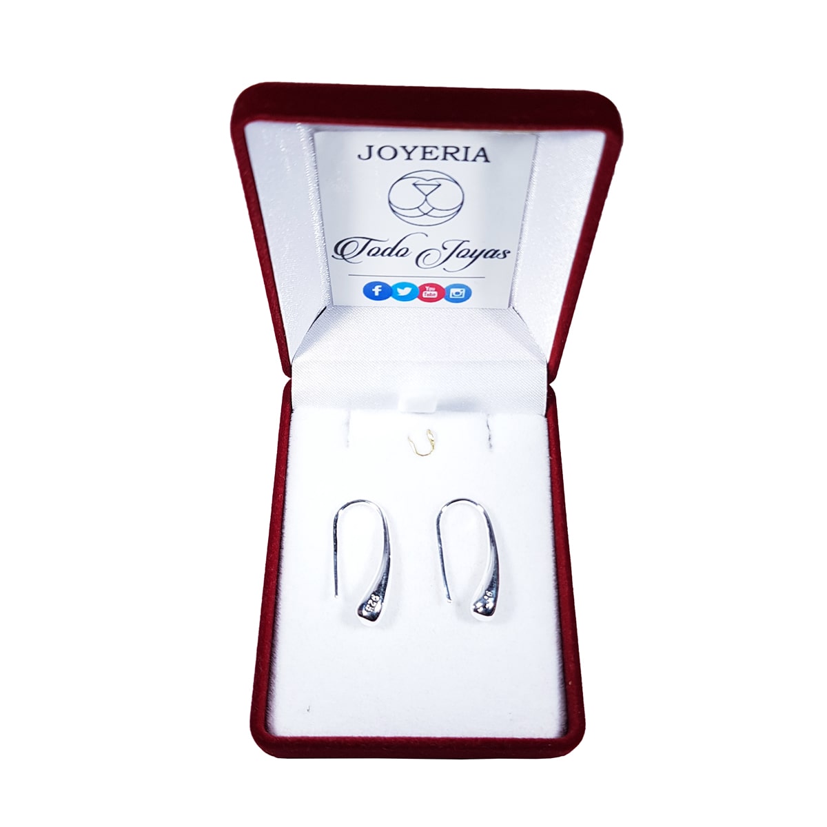 AROS TODOJOYAS DE GOTAS PLATEADO PLATA - 2