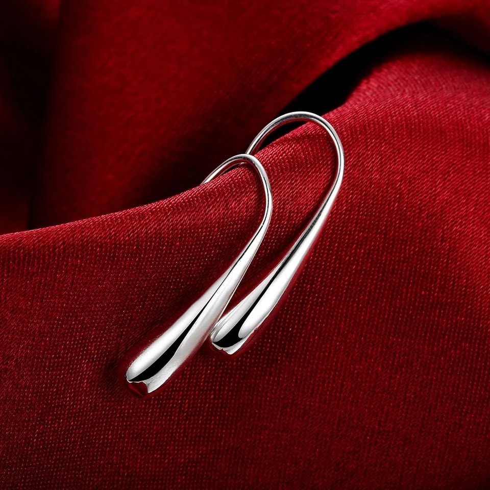 AROS TODOJOYAS DE GOTAS PLATEADO PLATA - 4