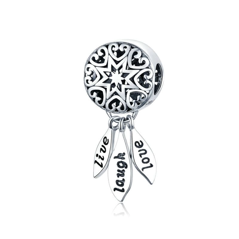CHARM DIJE PLATA 925 ATRAPA SUEÑOS LIVE - 1
