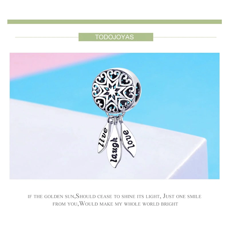CHARM DIJE PLATA 925 ATRAPA SUEÑOS LIVE - 6