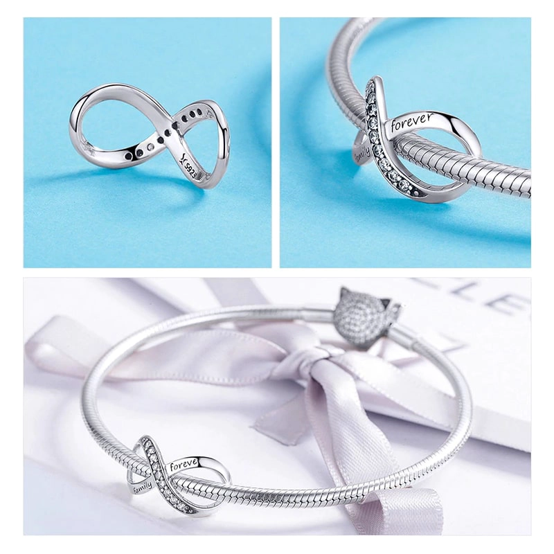 CHARM DIJE PLATA 925 INFINITO FOREVER - 3