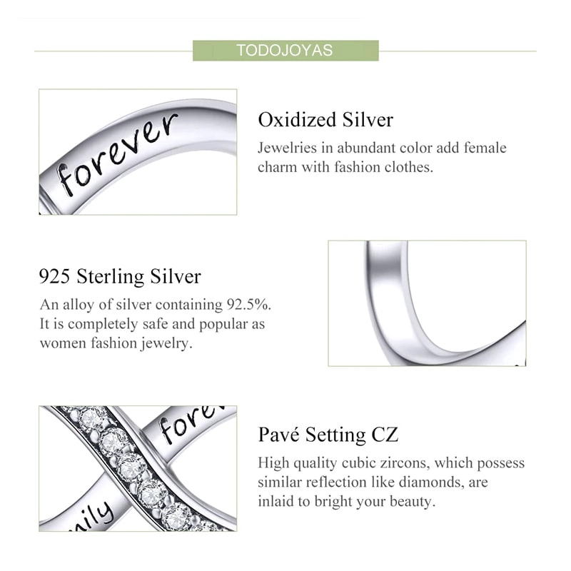 CHARM DIJE PLATA 925 INFINITO FOREVER - 5