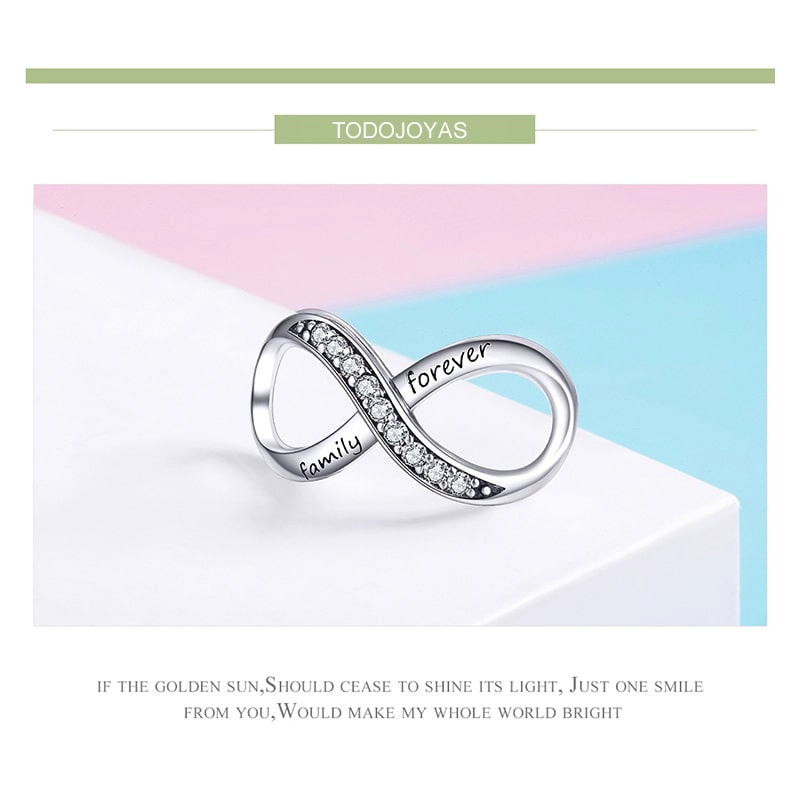 CHARM DIJE PLATA 925 INFINITO FOREVER - 6