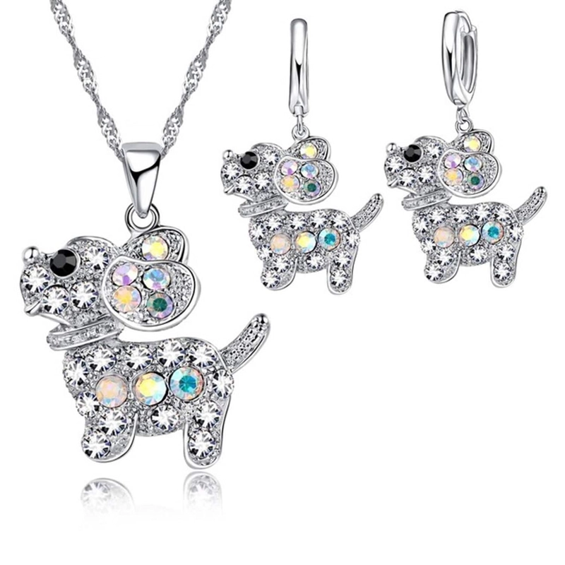 CONJUNTO PERRITO BRILLANTE PLATEADO - 1