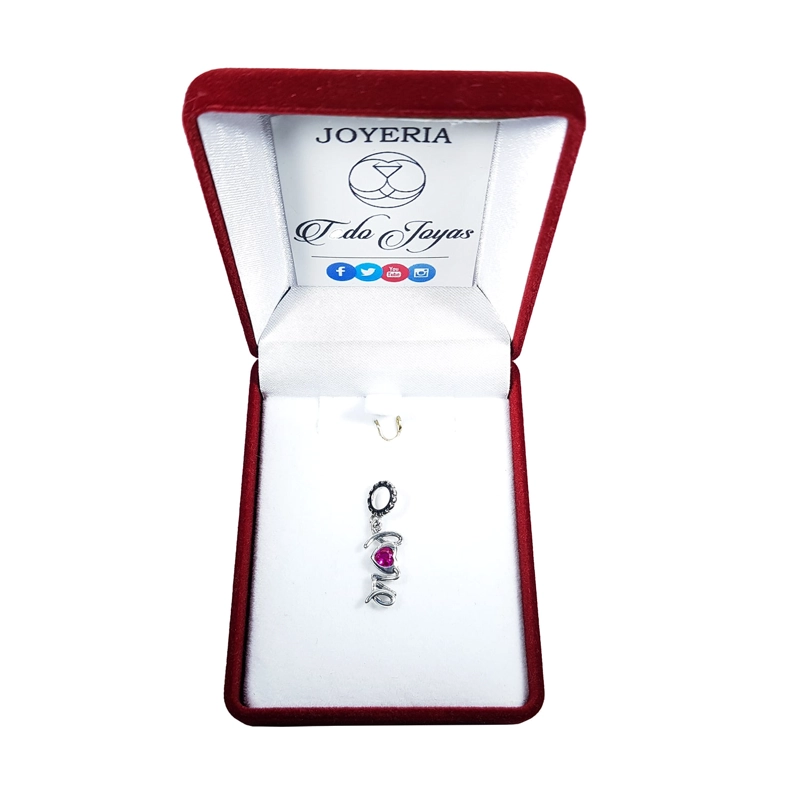 CHARM DIJE PLATA 925 LOVE CORAZON - 2
