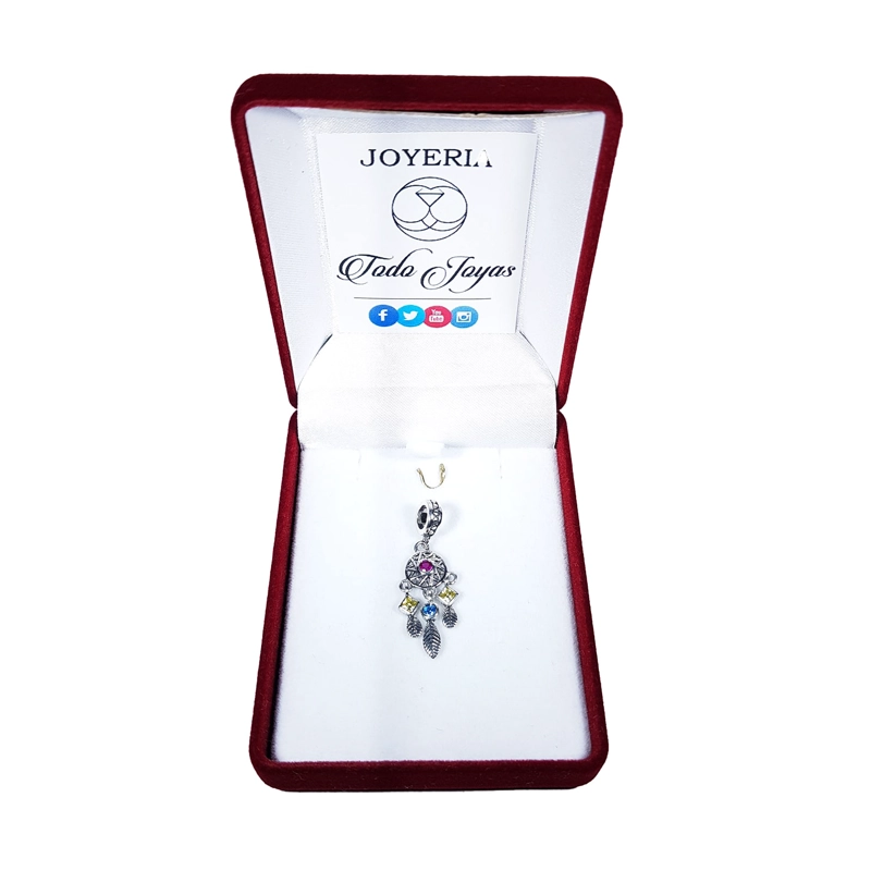 CHARM DIJE PLATA 925 ATRAPA SUEÑOS COLORES - 2