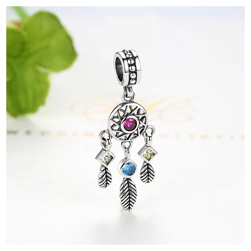 CHARM DIJE PLATA 925 ATRAPA SUEÑOS COLORES - 4