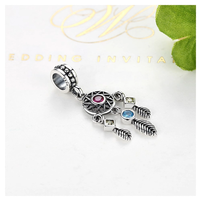 CHARM DIJE PLATA 925 ATRAPA SUEÑOS COLORES - 5