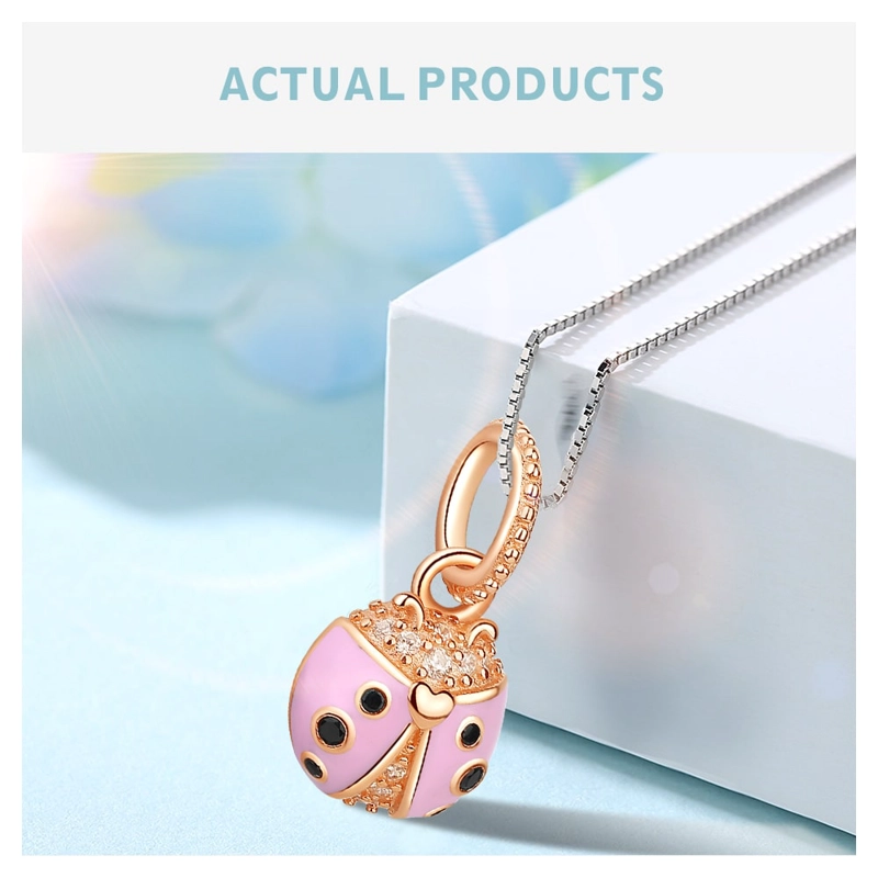 CHARM DIJE PLATA 925 MARIQUITA ROSE GOLD - 5