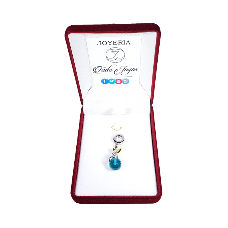 CHARM DIJE PLATA 925 HADA SOBRE BOLA - 2