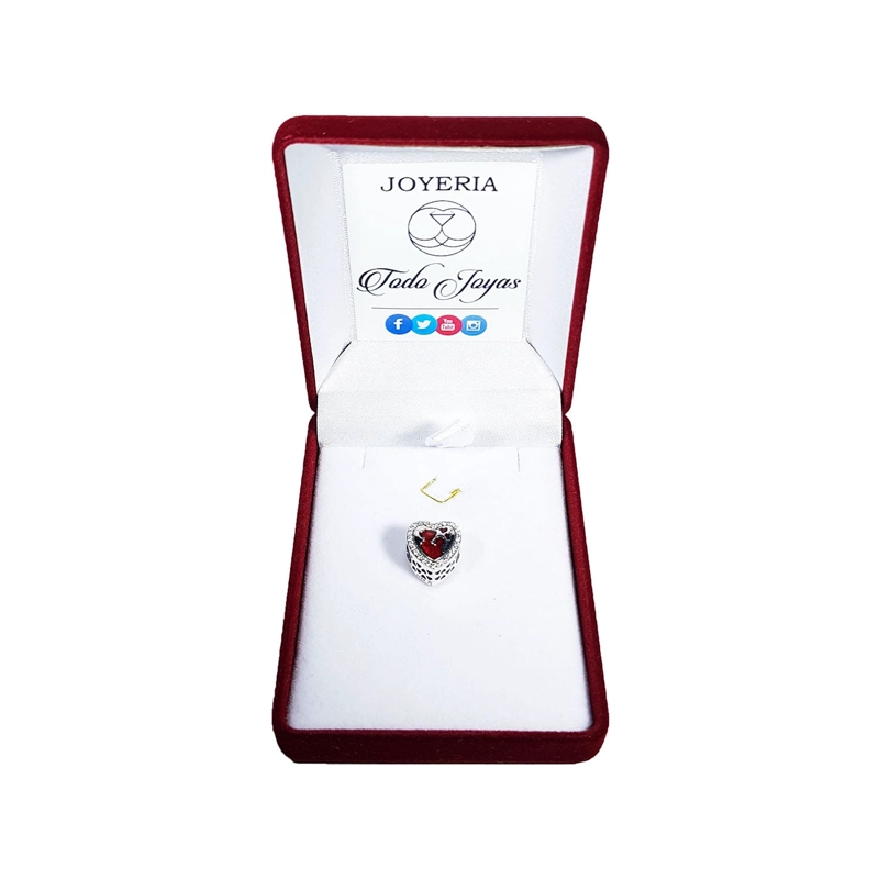 CHARM DIJE PLATA 925 CORAZON MAMA HIJO - 2