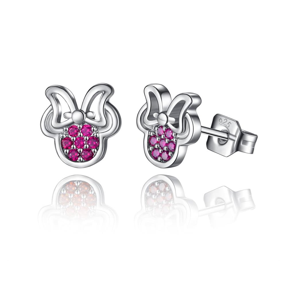 AROS TODOJOYAS PLATA 925 RATONCITA ROSADO - 1