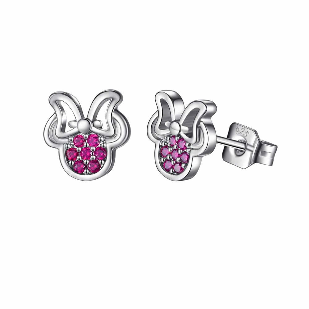 AROS TODOJOYAS PLATA 925 RATONCITA ROSADO - 7