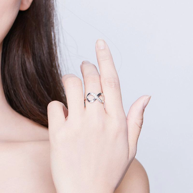 ANILLO TODOJOYAS INFINITO FAMILY AJUSTABLE PLATA 925 - 3