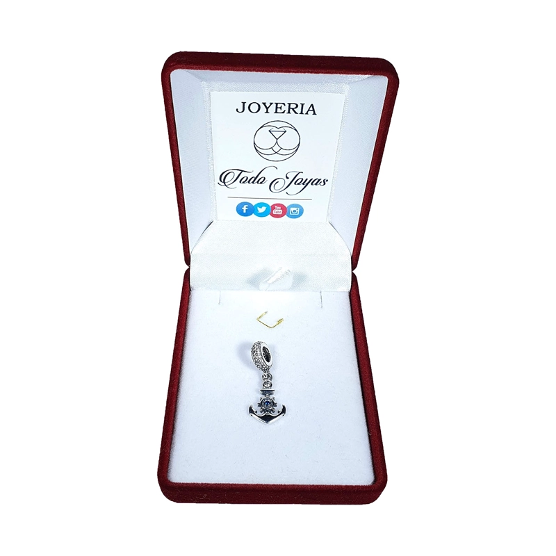 CHARM DIJE PLATA 925 ANCLA NAVAL - 2