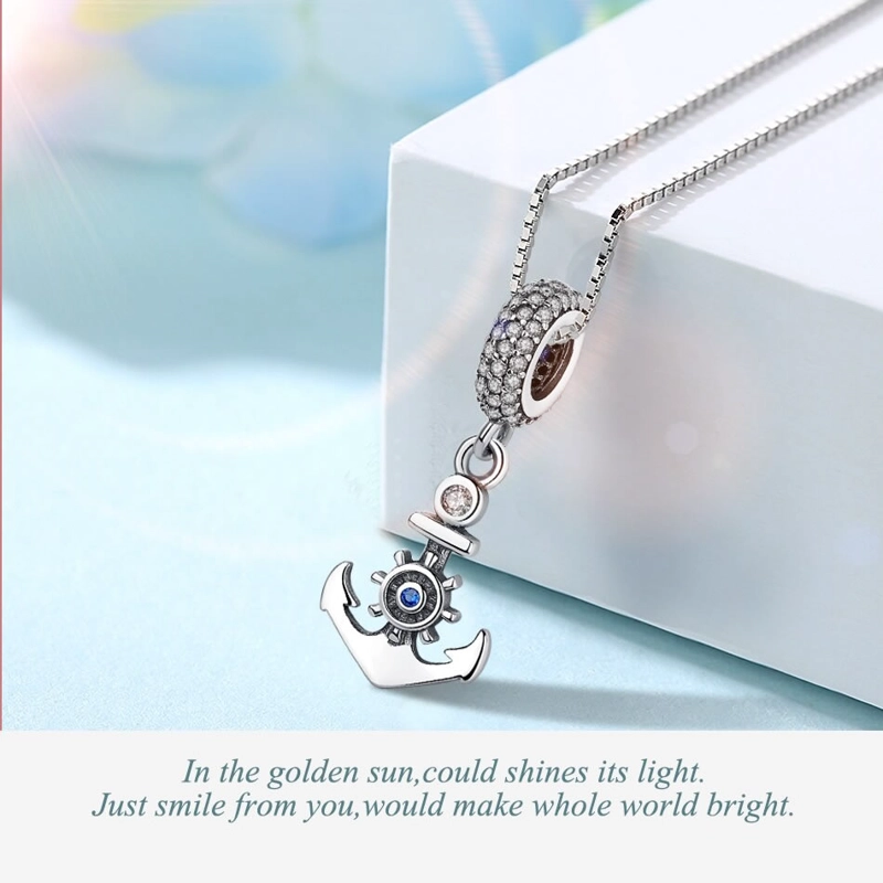 CHARM DIJE PLATA 925 ANCLA NAVAL - 6