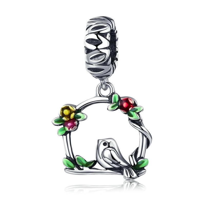 CHARM DIJE PLATA 925 AVE PRIMAVERA ARCO - 1