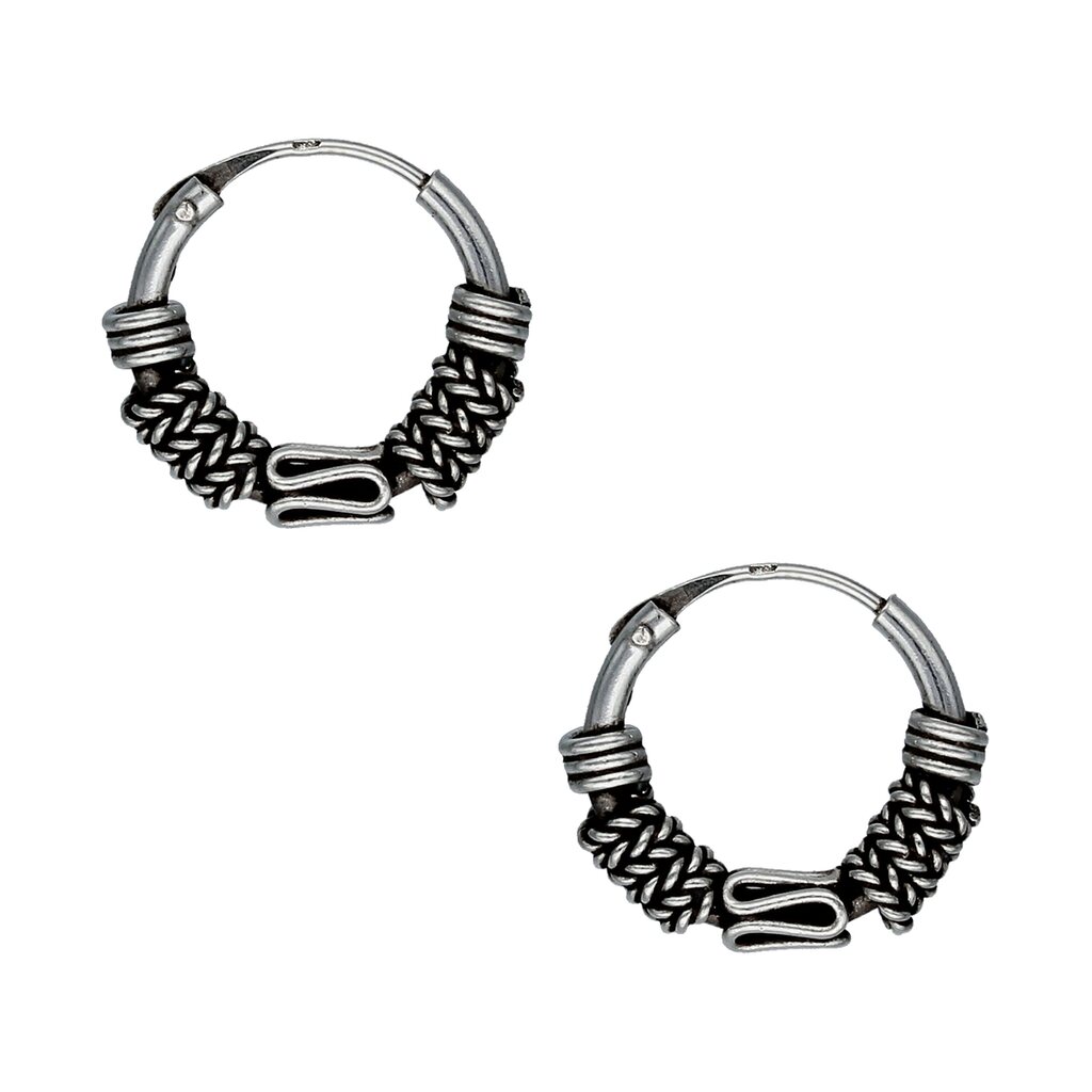 AROS TODOJOYAS PLATA 925 ARGOLLA BALI 12MM - 1