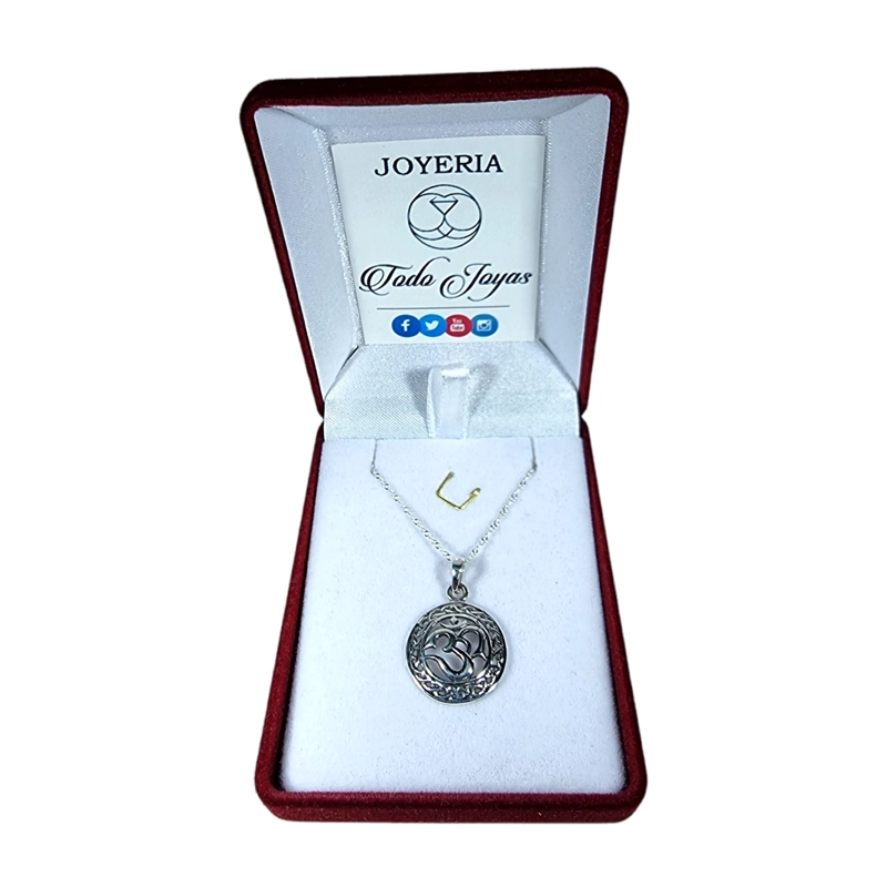 COLLAR TODOJOYAS PLATA 925 YOGA 3O OM - 2