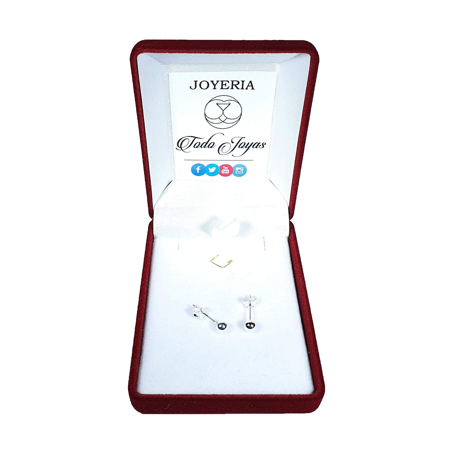 AROS TODOJOYAS PLATA 925 ESFERAS 4MM - 2