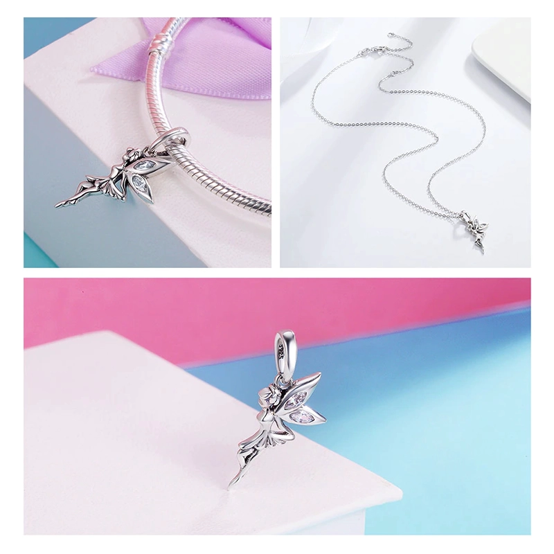 COLLAR TODOJOYAS PLATA 925 HADA PLATEADA - 3