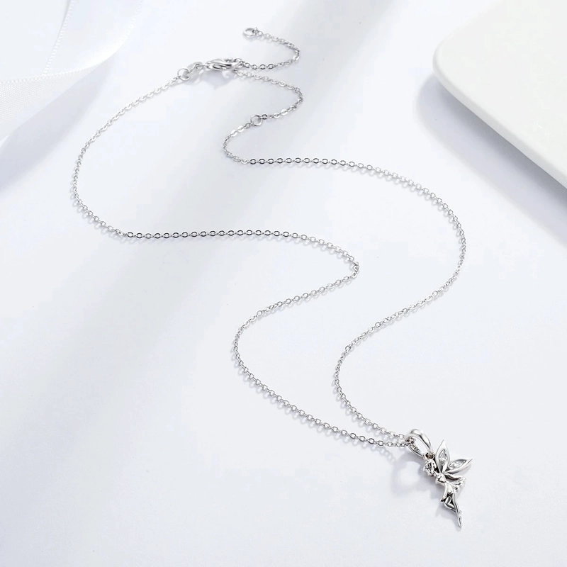 COLLAR TODOJOYAS PLATA 925 HADA PLATEADA - 4