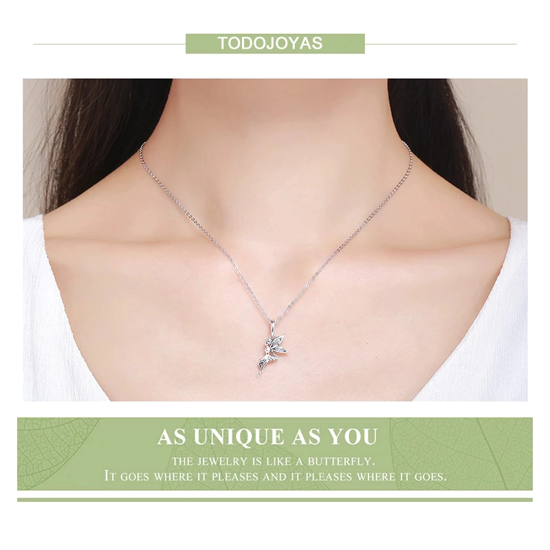 COLLAR TODOJOYAS PLATA 925 HADA PLATEADA - 5