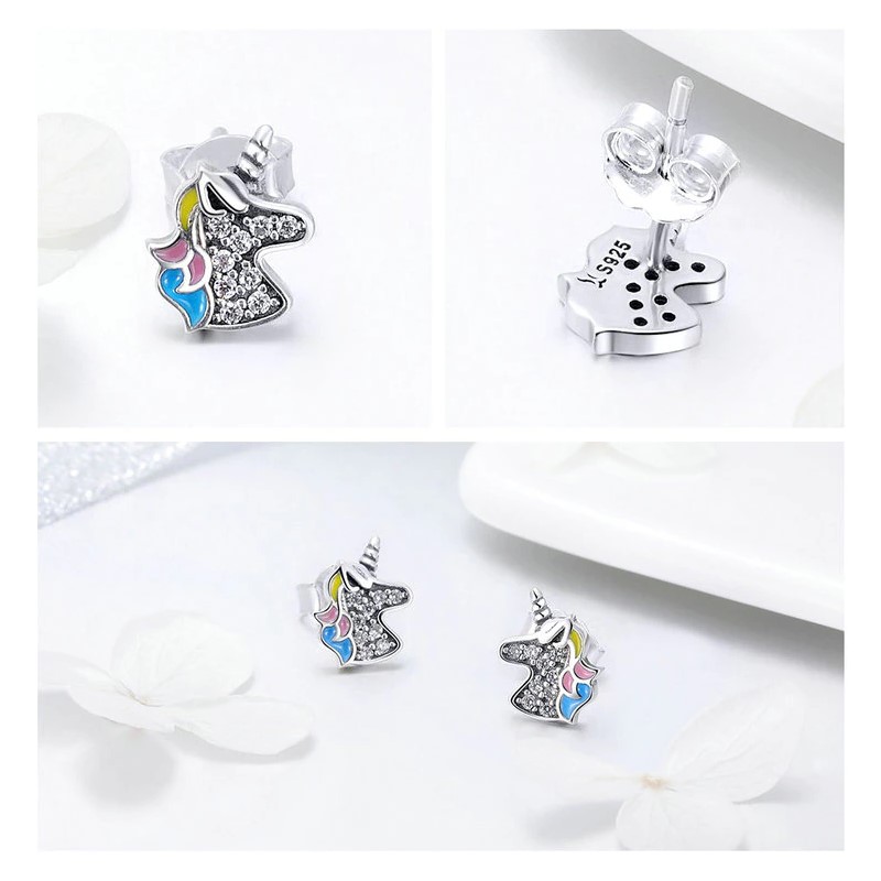 AROS TODOJOYAS PLATA 925 UNICORNIO MULTICOLOR - 3