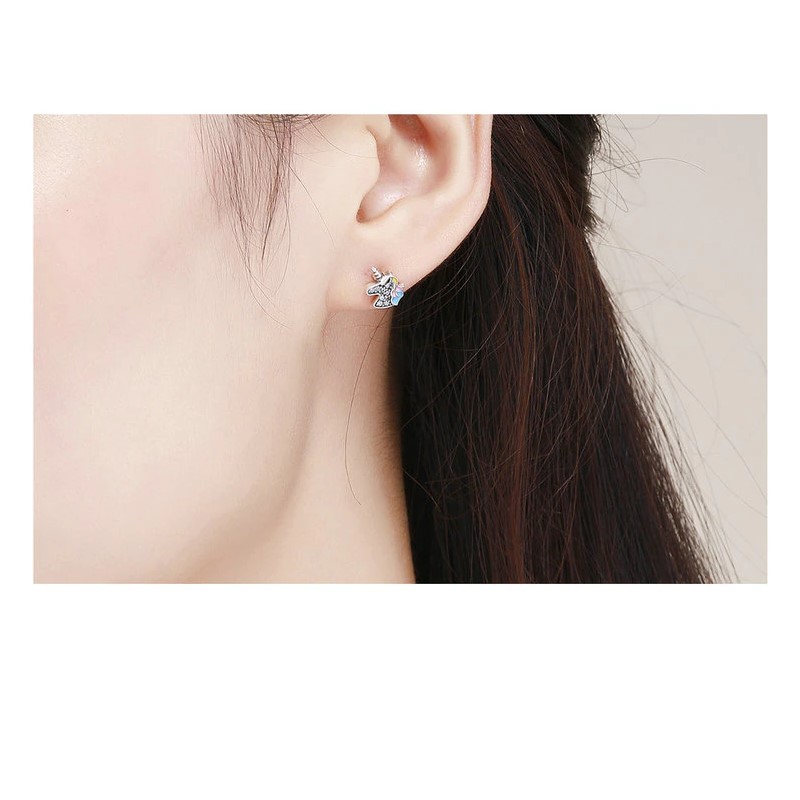 AROS TODOJOYAS PLATA 925 UNICORNIO MULTICOLOR - 4