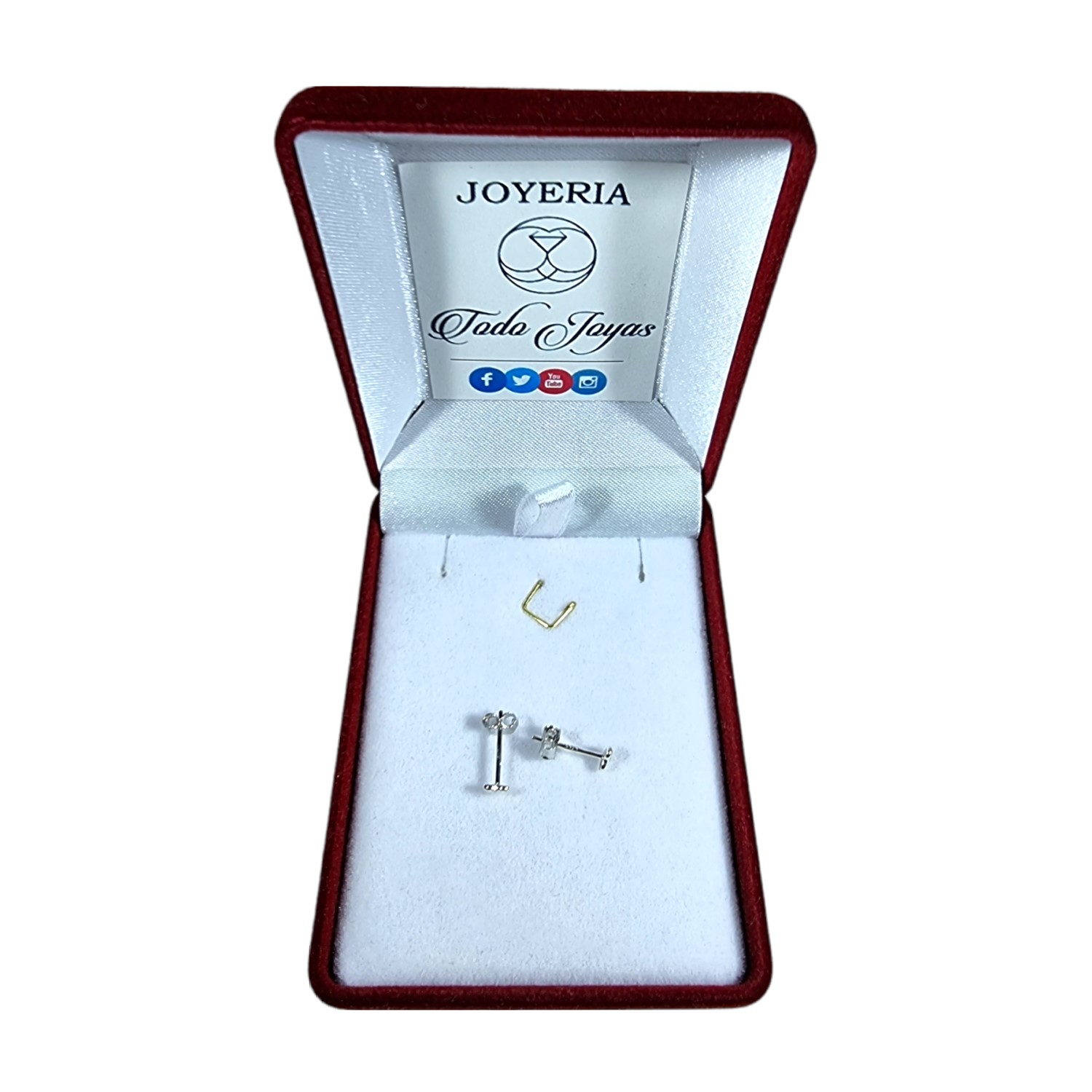 AROS TODOJOYAS PLATA 925 MINI CORAZON PLATEADO - 2