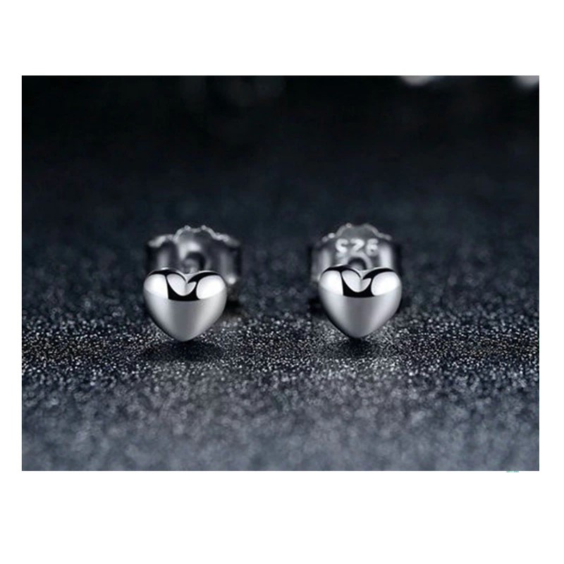 AROS TODOJOYAS PLATA 925 MINI CORAZON PLATEADO - 4