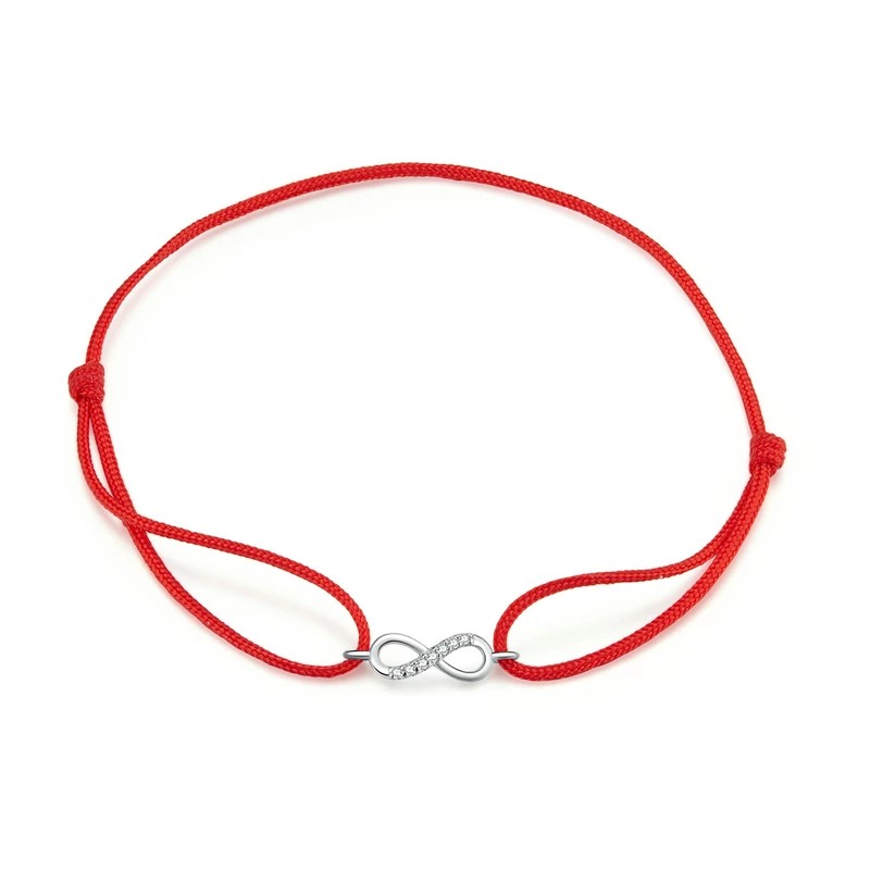 PULSERA TODOJOYAS PLATA 925 HILO ROJO INFINITO - 1