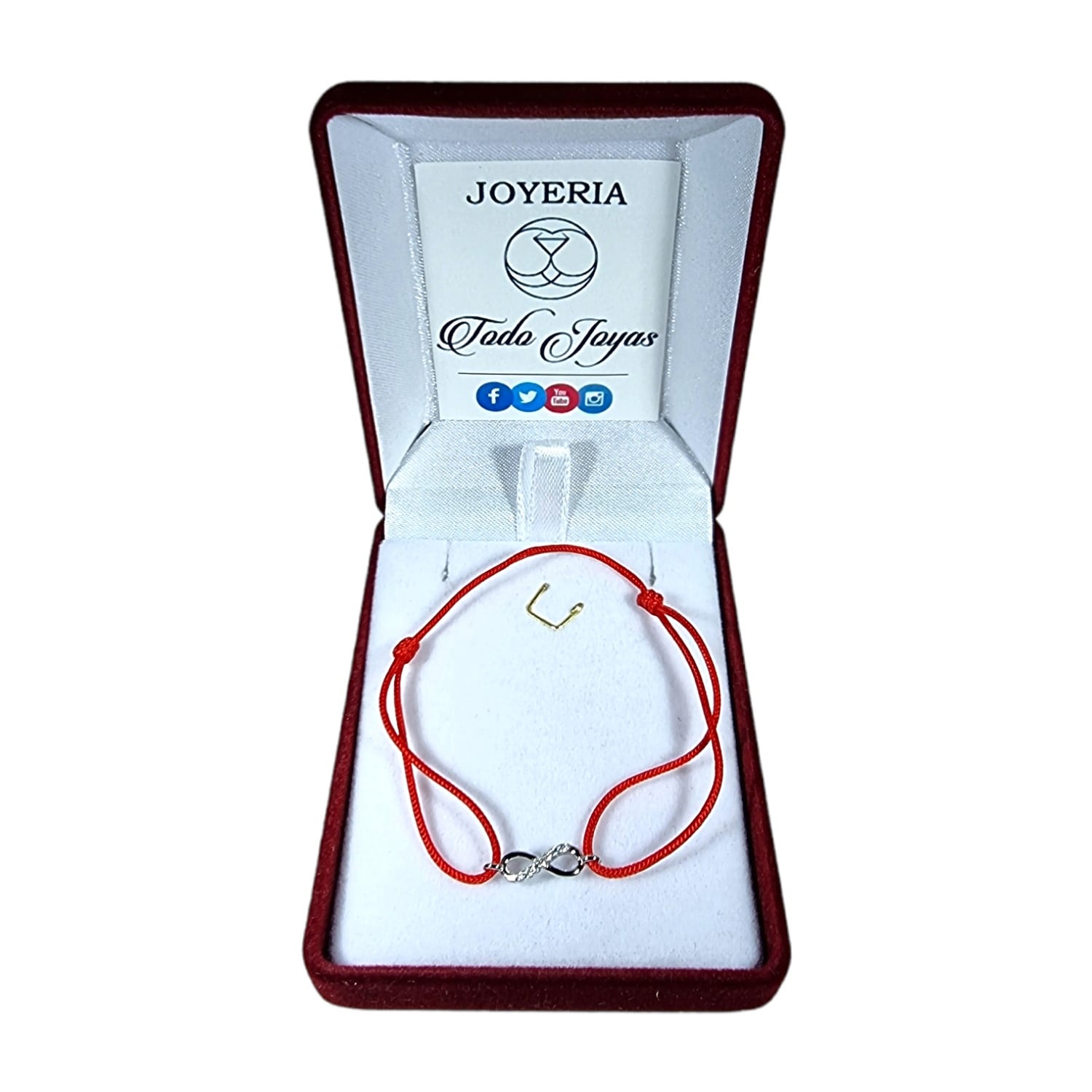 PULSERA TODOJOYAS PLATA 925 HILO ROJO INFINITO - 2