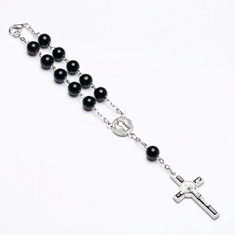 PULSERA TODOJOYAS DENARIO CRUCIFICO SAN BENITO PROTECTOR - 3