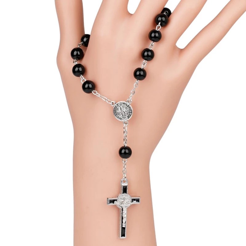 PULSERA TODOJOYAS DENARIO CRUCIFICO SAN BENITO PROTECTOR - 4