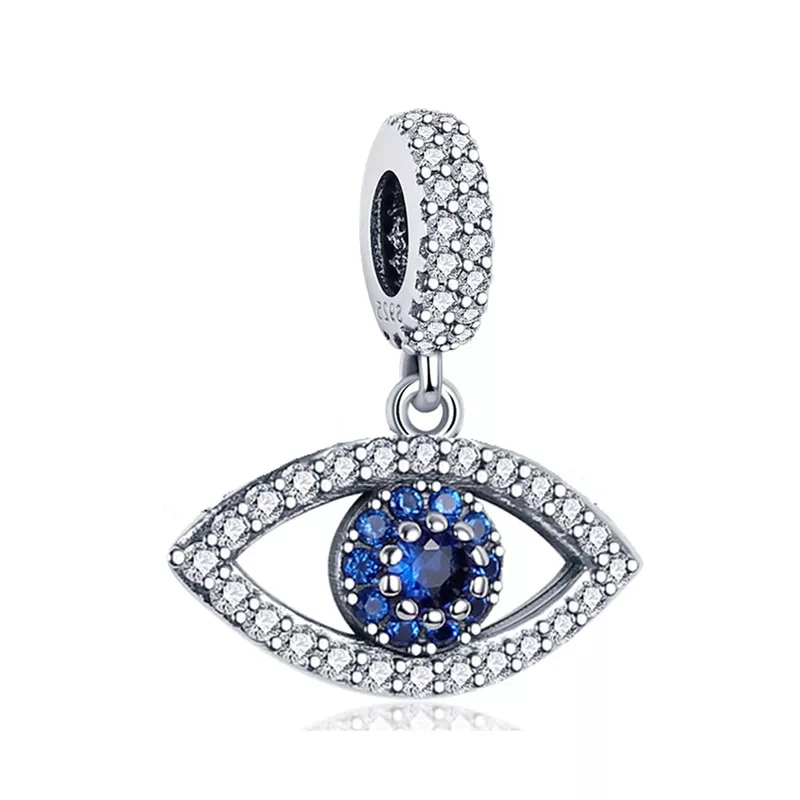 CHARM DIJE PLATA 925 OJO TURCO COLGANTE - 1