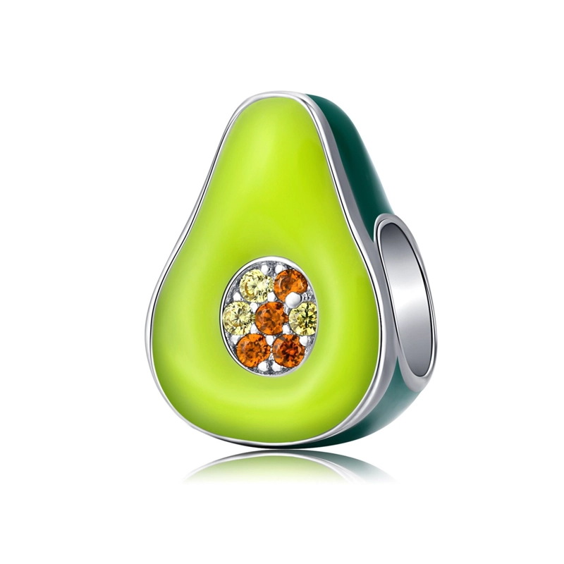 CHARM DIJE PLATA 925 PALTA AGUACATE - 1