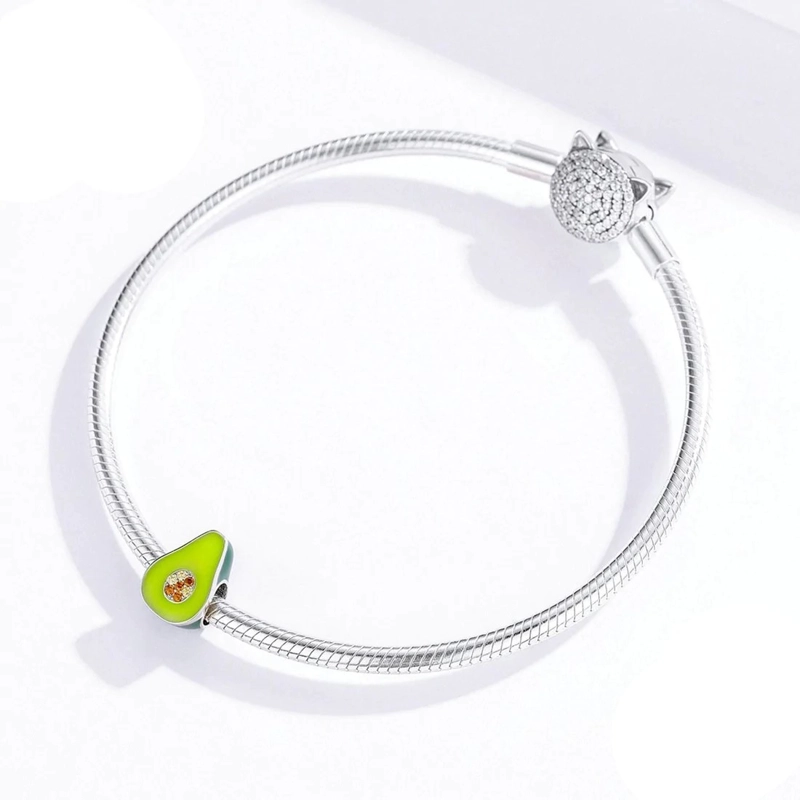 CHARM DIJE PLATA 925 PALTA AGUACATE - 3