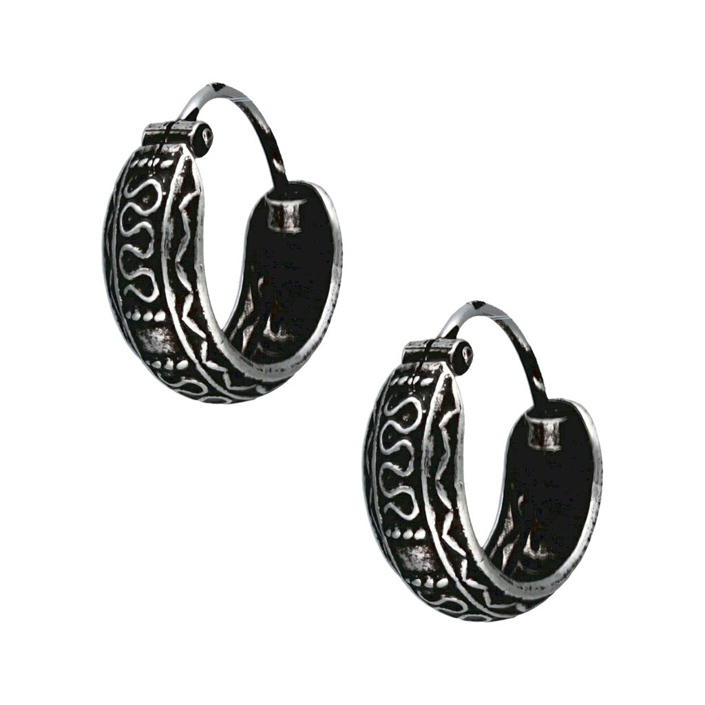 AROS TODOJOYAS PLATA 925 MINI ARGOLLA ETNICO 12MM - 1
