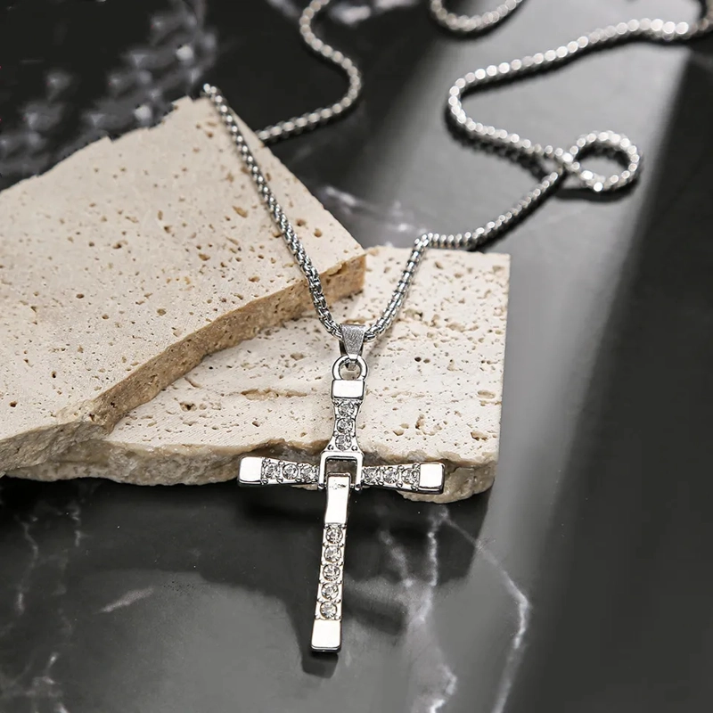 COLLAR TODOJOYAS ACERO CRUZ DE DOMINIC TORETTO 50X30MM - 2