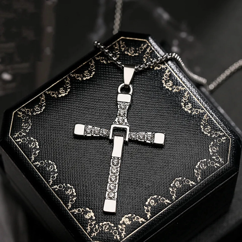 COLLAR TODOJOYAS ACERO CRUZ DE DOMINIC TORETTO 50X30MM - 3