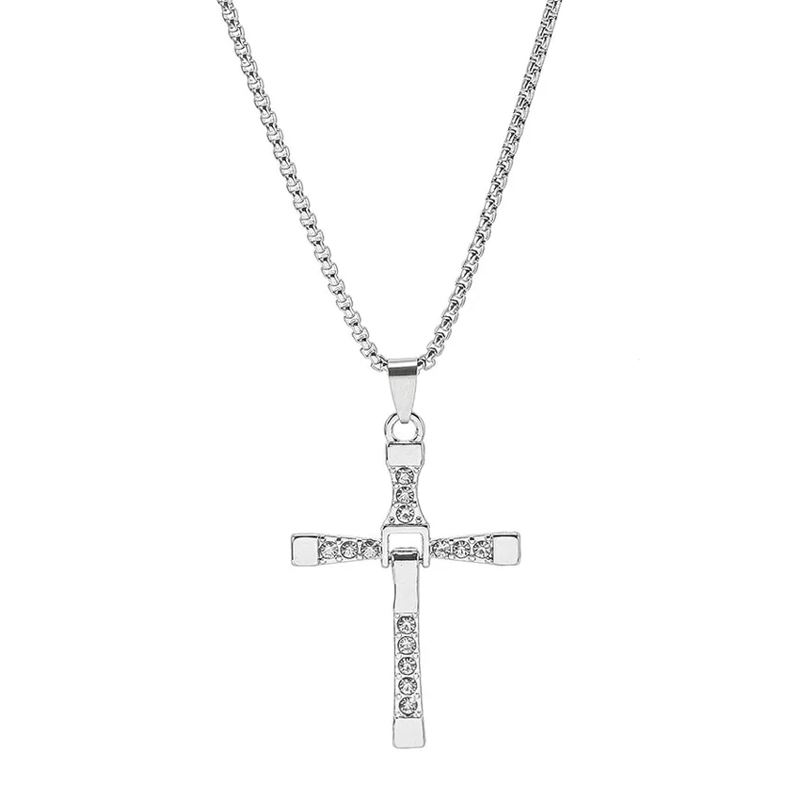 COLLAR TODOJOYAS ACERO CRUZ DE DOMINIC TORETTO 50X30MM - 4