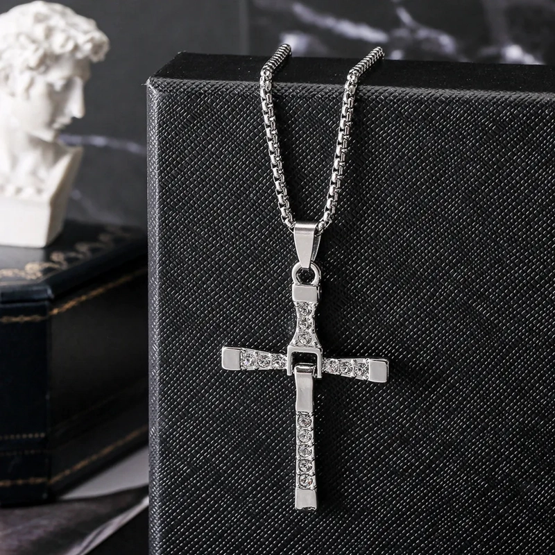 COLLAR TODOJOYAS ACERO CRUZ DE DOMINIC TORETTO 50X30MM - 5