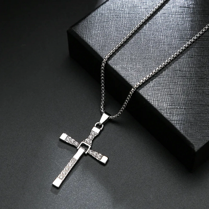COLLAR TODOJOYAS ACERO CRUZ DE DOMINIC TORETTO 50X30MM - 6
