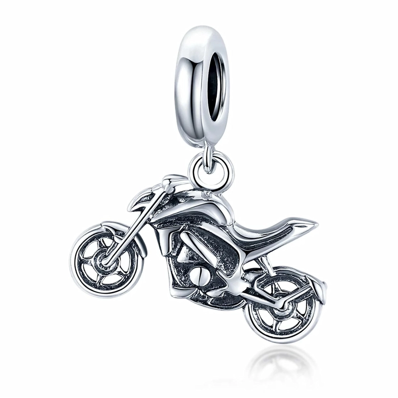 CHARM DIJE PLATA 925 COLGANTE MOTO NAKED - 1