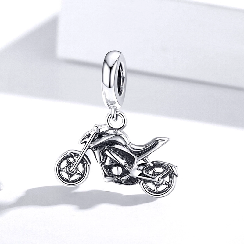 CHARM DIJE PLATA 925 COLGANTE MOTO NAKED - 3