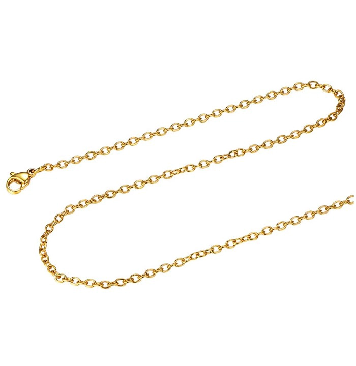 CADENA TODOJOYAS ACERO 50CM TRADICIONAL DORADA - 1