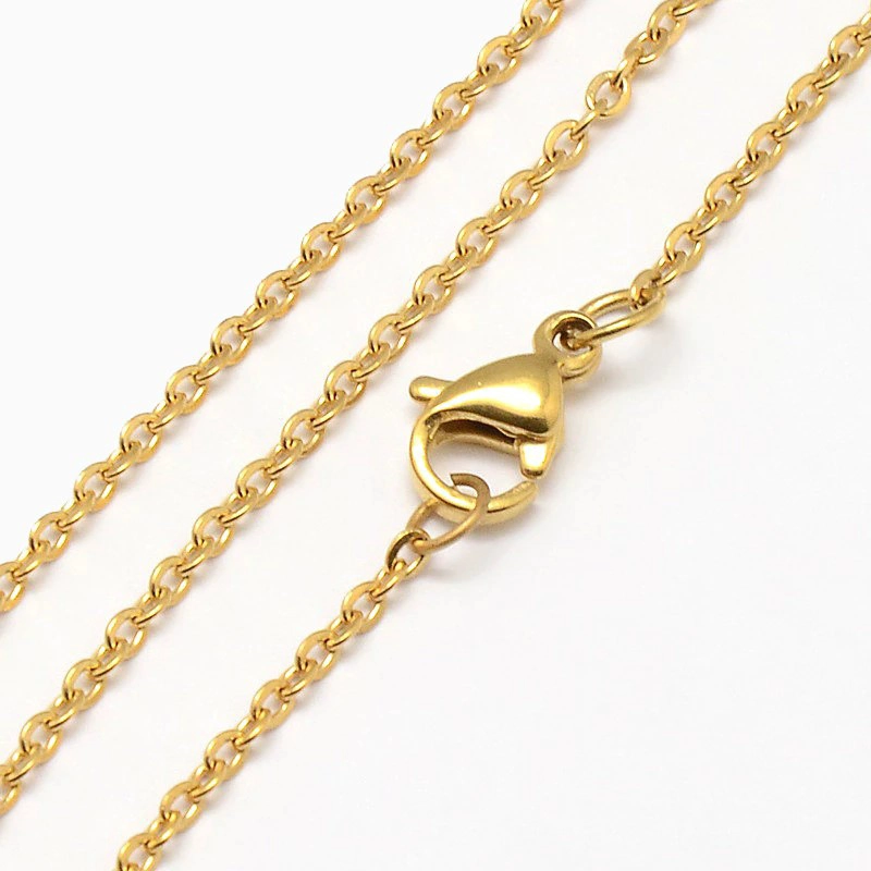 CADENA TODOJOYAS ACERO 50CM TRADICIONAL DORADA - 2